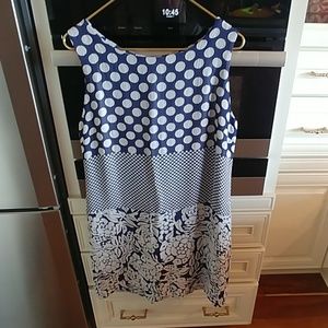 Multi colored dress viscose and acetate